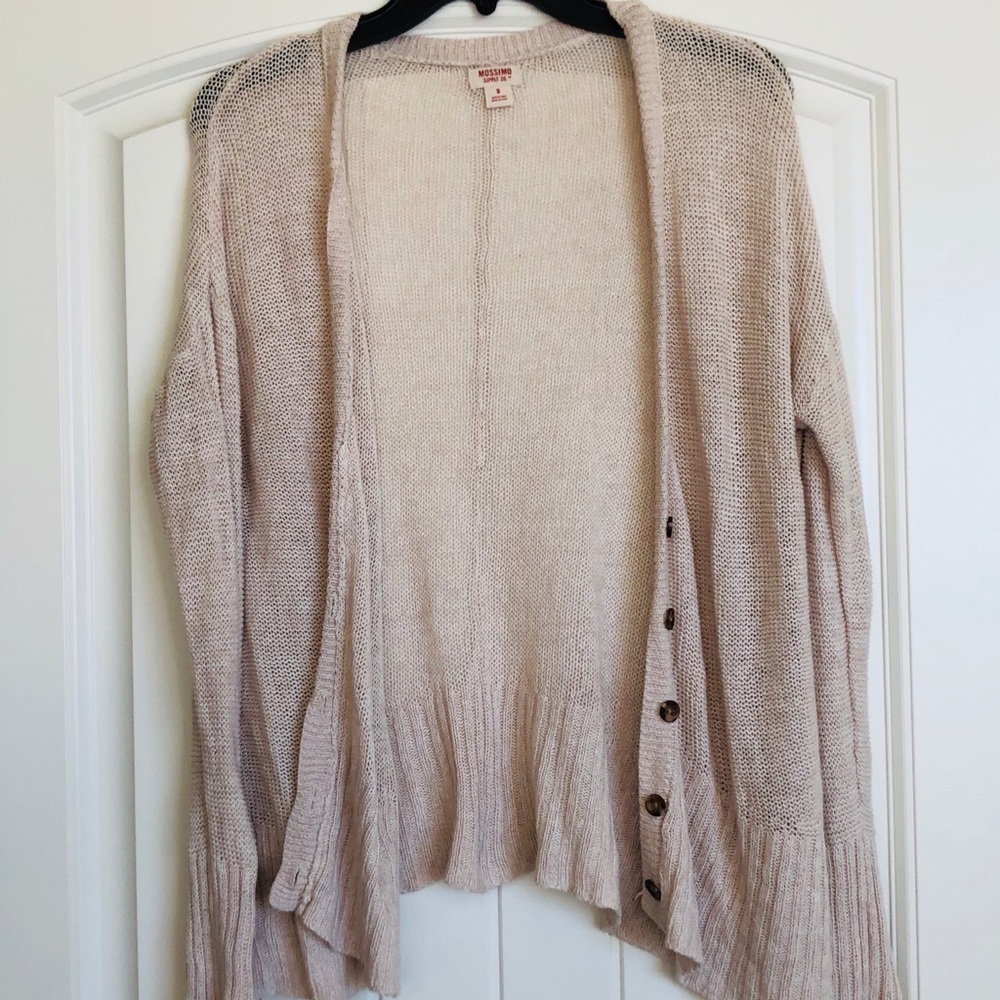 Mossimo Supply Co Tan Cardigan